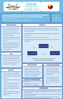 Thumbnail for INCLUSIVE LEADERSHIP AND NURSES’ SILENCE BEHAVIOR IN INTENSIVE CARE UNITS: THE MEDIATING ROLE OF PSYCHOLOGICAL SAFETY