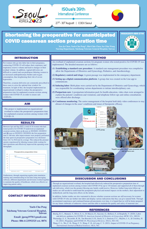 Preview of SHORTENING THE PREOPERATIVE FOR UNANTICIPATED COVID CAESAREAN SECTION PREPARATION TIME