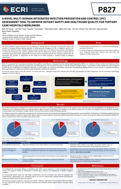 Thumbnail for A NOVEL MULTI-DOMAIN INTEGRATED INFECTION PREVENTION AND CONTROL (IPC) ASSESSMENT TOOL TO IMPROVE PATIENT SAFETY AND HEALTHCARE QUALITY FOR TERTIARY CARE HOSPITALS WORLDWIDE