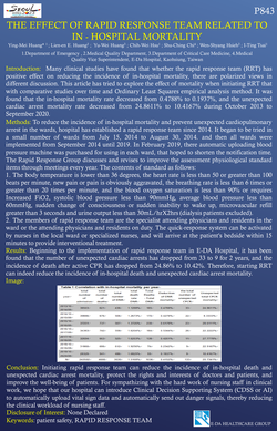 Thumbnail for THE EFFECT OF RAPID RESPONSE TEAM RELATED TO IN - HOSPITAL MORTALITY