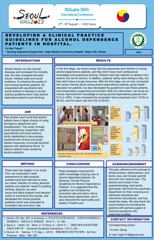Preview of DEVELOPING A CLINICAL PRACTICE GUIDELINES FOR ALCOHOL DEPENDENCE PATIENTS IN HOSPITAL.