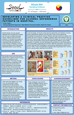 Thumbnail for DEVELOPING A CLINICAL PRACTICE GUIDELINES FOR ALCOHOL DEPENDENCE PATIENTS IN HOSPITAL.