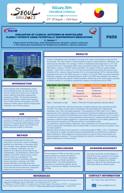 Thumbnail for EVALUATION OF CLINICAL OUTCOMES IN HOSPITALIZED ELDERLY PATIENTS USING POTENTIALLY INAPPROPRIATE MEDICATIONS