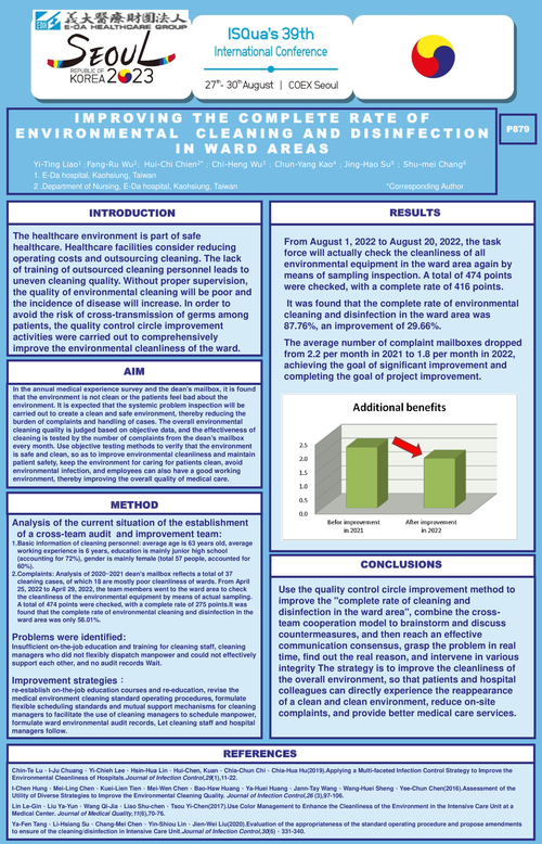 Preview of IMPROVING THE COMPLETE RATE OF ENVIRONMENTAL CLEANING AND DISINFECTION IN WARD AREAS