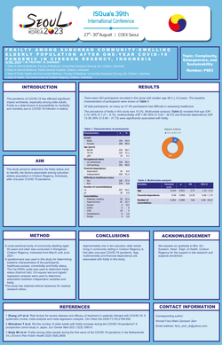 Thumbnail for FRAILTY AMONG SUBURBAN COMMUNITY-DWELLING ELDERLY POPULATION AFTER ONE-YEAR COVID-19 PANDEMIC IN CIREBON REGENCY, INDONESIA