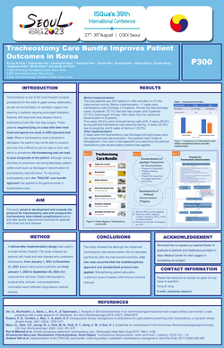 Thumbnail for TRACHEOSTOMY CARE BUNDLE IMPROVES PATIENT OUTCOMES IN KOREA