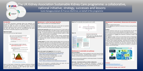 Preview of The UK Kidney Association Sustainable Kidney Care programme: a collaborative, national initiative; strategy, successes and lessons