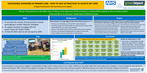 Preview of A project to implement the Green Impact for Health Toolkit resulting in awards in all practices within a primary care network