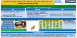 Thumbnail for A project to implement the Green Impact for Health Toolkit resulting in awards in all practices within a primary care network