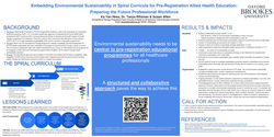 Thumbnail for Preparing the future Allied Health Profession workforce through embedding environmental sustainability in a spiral curriculum for pre-registration education.