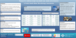 Thumbnail for Research to address single use plastic use, waste and emissions in Public Health Wales Microbiology Laboratories