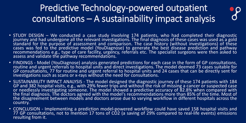 Preview of Resource Optimised and Carbon-neutral Sustainable Hospital Care - How Novel Data Models Can Achieve It
