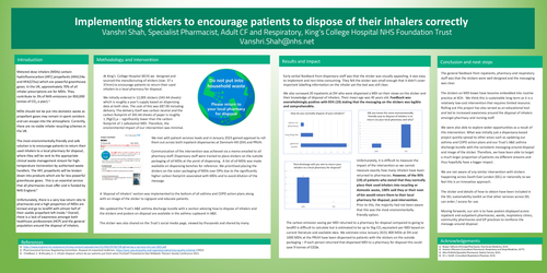 Preview of Implementing stickers to encourage patients to dispose of their inhalers correctly