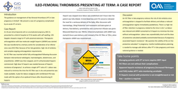 Thumbnail for Ileo-femoral thrombosis presenting at term: a case report