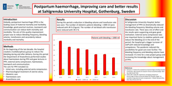 Thumbnail for Postpartum haemorrhage, improving care and better results at Sahlgrenska University Hospital, Gothenburg, Sweden