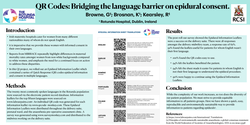 Thumbnail for QR Codes: Bridging the language barrier on epidural consent.