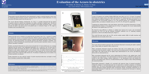 Preview of Evaluation of the Accuro in obstetrics