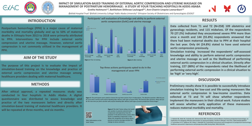 Preview of Impact of simulation training of external aortic compression and uterine massage on management of postpartum hemorrhage: a study in Addis Ababa