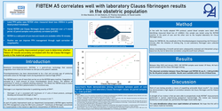 Thumbnail for FIBTEM A5 correlates well with laboratory clauss fibrinogen results in the obstetric population