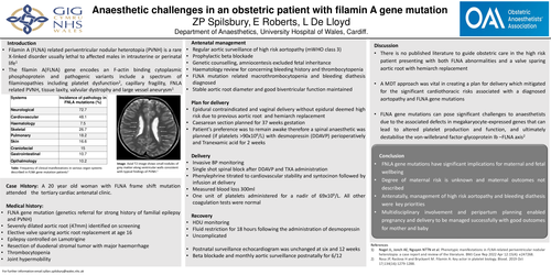 Preview of Management of a parturient with a "filamin-A mutation".