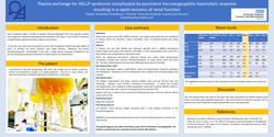 Thumbnail for Plasma exchange for HELLP syndrome complicated by persistent microangiopathic haemolytic anaemia resulting in a rapid recovery of renal function