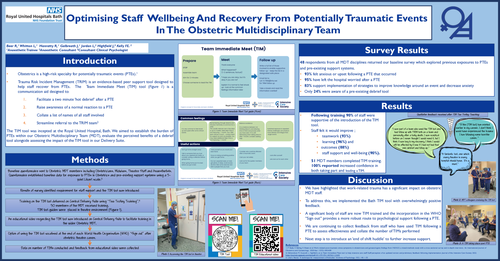 Preview of Optimising staff wellbeing and recovery from potentially traumatic events in the obstetric multidisciplinary team