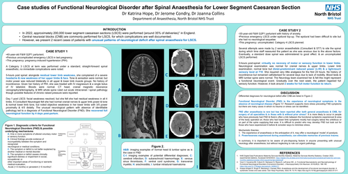 Preview of Case reports of functional neurological disorder after spinal anaesthesia for lower segment caesarean section