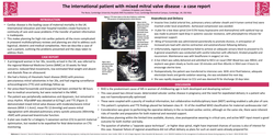 Thumbnail for The international patient with mixed mitral valve disease - a case report