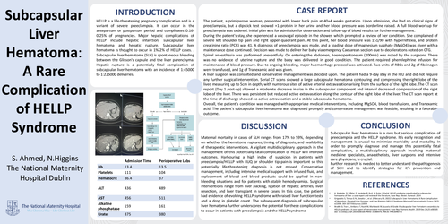 Preview of Subcapsular Hematoma --A rare complication of HELLP Syndrome