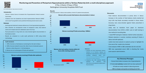 Preview of Monitoring and prevention of peripartum hyponatraemia within a tertiary maternity unit: a multi-disciplinary approach