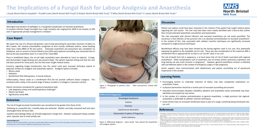 Preview of A fungal rash and its implications for spinal anaesthesia in labour
