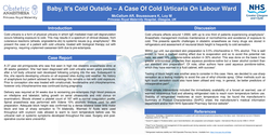 Thumbnail for Baby, it's cold outside - a case of cold urticaria on labour ward