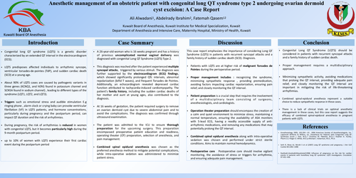 Preview of Anesthetic management of a pregnant patient with congenital long QT syndrome type 2 undergoing ovarian dermoid cyst excision: A Case Report