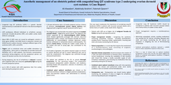 Thumbnail for Anesthetic management of a pregnant patient with congenital long QT syndrome type 2 undergoing ovarian dermoid cyst excision: A Case Report