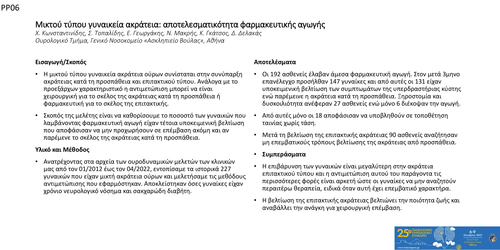 Preview of Μικτού τύπου γυναικεία ακράτεια: αποτελεσματικότητα φαρμακευτικής αγωγής