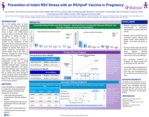 Preview of Prevention of Infant RSV Illness with an RSVpreF Vaccine in Pregnancy