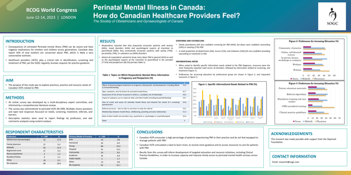Preview of Perinatal Mental Illness in Canada: How do Canadian Healthcare Providers Feel?