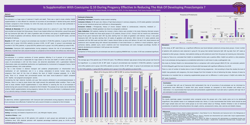 Preview of Is CoenzymeQ10 supplementation during pregnancy effective in reducing the risk of preeclampsia?