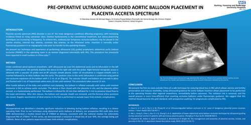Preview of PRE-OPERATIVE ULTRASOUND GUIDED AORTIC BALLOON PLACEMENT IN PLACENTA ACCRETA SPECTRUM