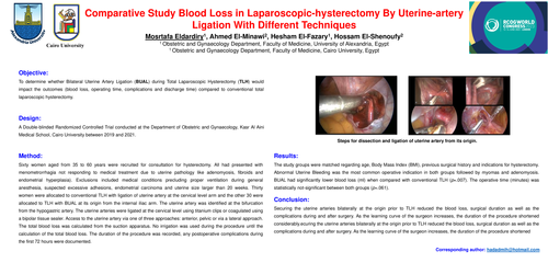 Preview of comparative study blood loss in laparoscopic-hysterectomy by uterine-artery ligation with different techniques