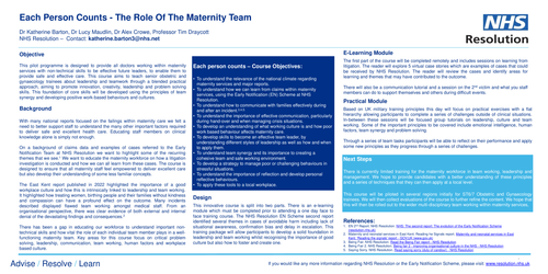 Preview of Each person counts – The role of the maternity team
