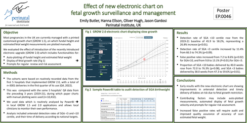 Preview of Effect of new electronic chart on fetal growth surveillance and management