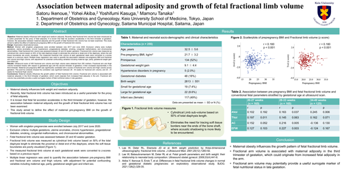 Preview of Association between maternal adiposity and growth of fetal fractional limb volume