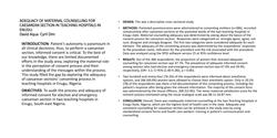 Preview of ADEQUACY OF MATERNAL COUNSELLING FOR CAESAREAN SECTION IN TEACHING HOSPITALS IN ENUGU.