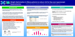 Preview of Weight Optimisation in Obese patients to reduce risk for Day-case Laparoscopic Hysterectomies