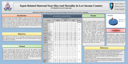 Preview of Sepsis related Maternal Near Miss and Mortality in low income country.