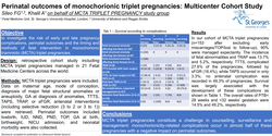 Preview of Perinatal outcomes of monochorionic triplet pregnancies: Multicenter Cohort Study