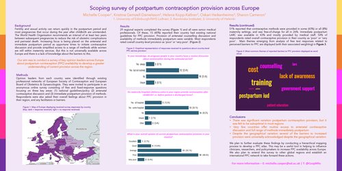 Preview of Scoping survey of postpartum contraception (PPC) provision across Europe