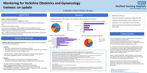 Preview of Mentoring for Yorkshire Obstetrics and Gynaecology trainees: an update