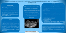 Thumbnail for Management and outcomes of first-trimester pregnancies implanted into the caesarean section scar.